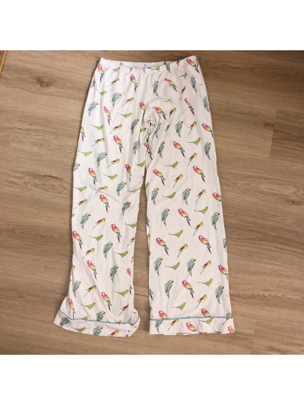 BEDHEAD SLEEPWEAR SOFT PAJAMA PANTS BOTTOMS PARROT BIRDS WOMENS SIZE MEDIUM